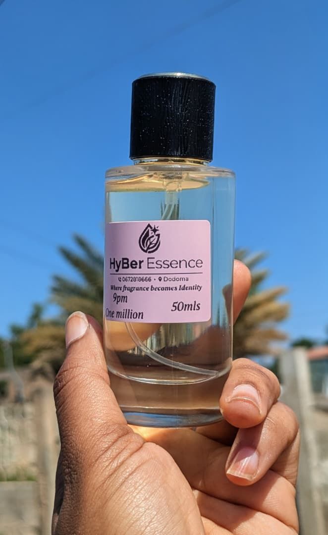 Brand: Hyber Essence 🛍️ 
Model perfume 
Motto: where fragrance becomes your identity 
Mls100-50k
Mls50-35k 
Mls30-25k 
Mls15-15k 
Mls12-12k 
Mls6-6k 
Mls3-3k